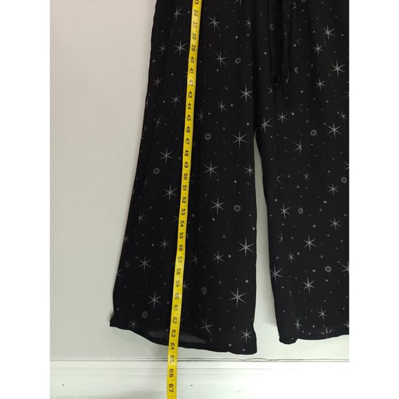 Star Wars NWT Rogue One Sleeveless Belted Jumpsuit Black Galaxy Print Size XL - Picture 5 of 13